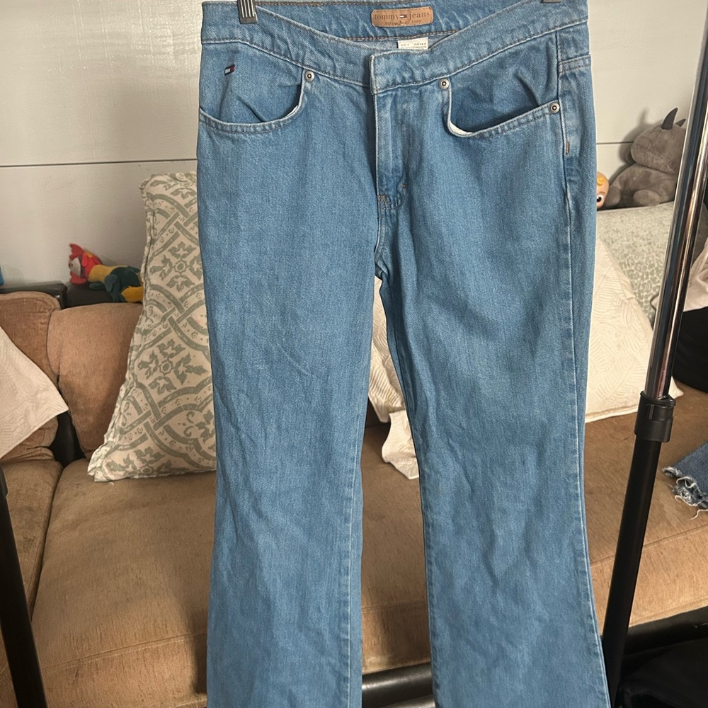 Tommy Hilfiger Sky Blue Wide Leg Jeans